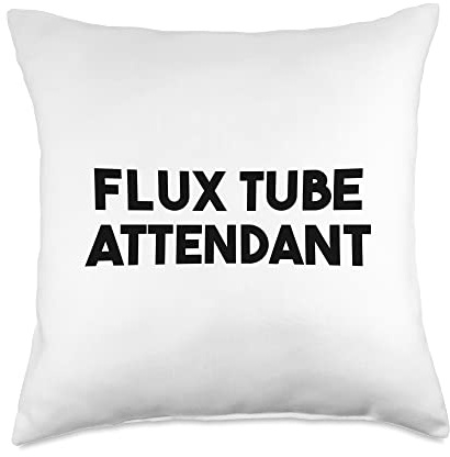 Flux Tube Attendant Throw Pillow