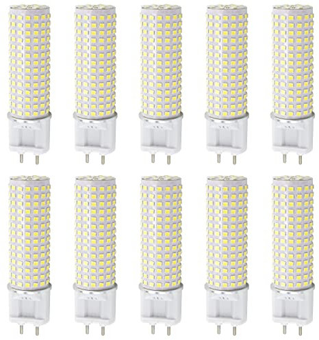 TPMAFF LED G12 Birnen, G12 Bi-Pin Sockel Maisglühbirne, 20 Watt 3000 LM, 3000 K, Nicht dimmbar AC 85 V ~ 265 V (10 Stück)