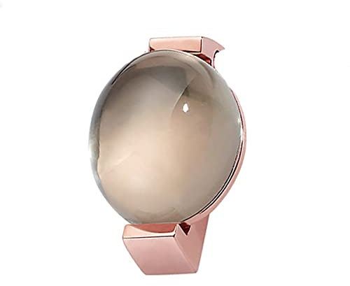 XEN Anhänger mit Rauchquarz rosèvergoldet aus Edelstahl