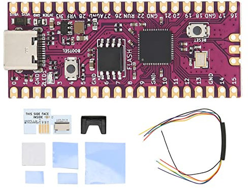 para Pico Board RP2040 Dual Core 264KB Arm Cortex M0+ Procesador Placa de Microcontrolador Flexible con Adaptador SD2SP2 SDLoad SDL para NGC (Blanco)