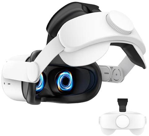 Kopfgurt, kompatibel mit Oculus Quest 2, Meta Quest 2 Zubehör, Verstellbarer Elite-Gurt-Ersatz für verbesserten Komfort-Unterstützung und Gaming-Eintauchen in VR (nur Komfort-Kopfgurt)