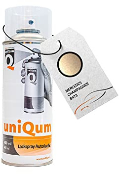 uniQum Autolack Spraydose fürs Auto für MERCEDES CHAMPAGNER 8473 Autolack Reparatur 400 ml