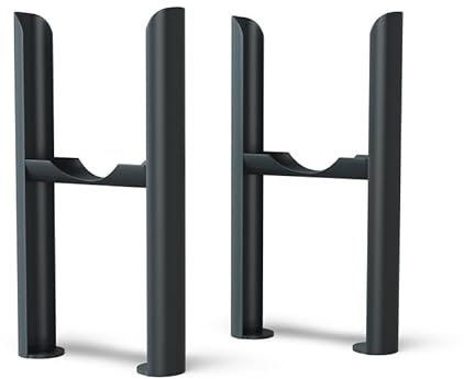 UK RADIATORS- Alpha Column Radiator Feet - 3 Column Anthracite - Sturdy Support for Radiators - Enhance Stability and Style - Easy Installation