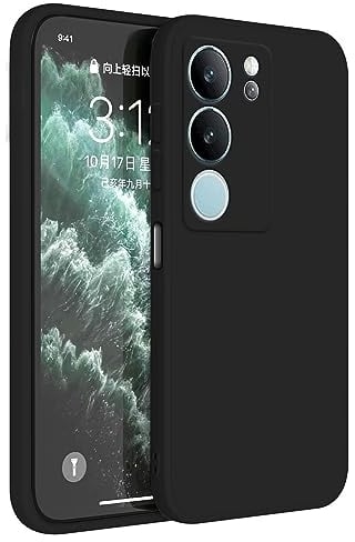 Topme Handyhülle Hülle Fur vivo V29 5G (6.78 Inches) Case Schutzhülle, Hautschutz Aus TPU Silikonhülle - Schwarz