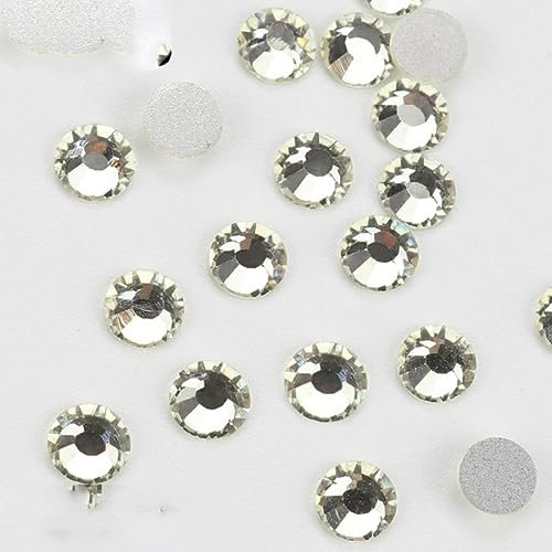 101-133Kalte Fixierung Kristallkristalle mit flacher Rückseite, silberne Rückseite, nicht Hotfix-Strasssteine für Taschen, Schuhe, Kleidungsstücke, Telefon, DIY, Nagelkunst, 118 – 3 mm, SS10, 1