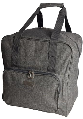 Sewing Online Große Overlock-Tasche, Heather Grey | 38 x 36 x 33 cm | Tragetasche für Janome, Brother, Singer, Bernina und die meisten Overlockmaschinen – PT650-HEATHER-GREY