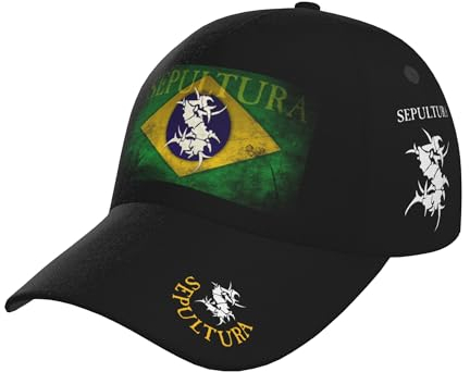 ASVIL Sepultura Roots Schwarz Baseball Cap Herren Damen Verstellbare Kappe Basecap Mützen Outdoor Baseballkappe Hat für Männer Frauen