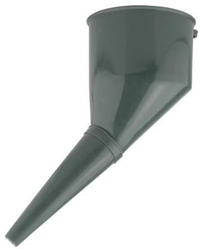 Fuel Funnel with Fine Mesh Filter and Handle for Easy Refilling - Thick Plastic Fuel Funnel for Petrol, Diesel, Oil, Ad-blue, Water, Screen Wash (Grey)