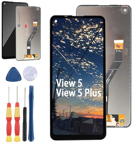 Yuxyiony Neuer LCD Bildschirm Ersatz für Wiko View 5/ View 5 Plus LCD Display Touch Screen Reparaturteile mit Werkzeug.