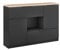 Vicco Commode avec tiroirs Betti, Anthracite, 120x83.6cm 2X Porte, 2X tiroir et 1x Compartiment Ouvert