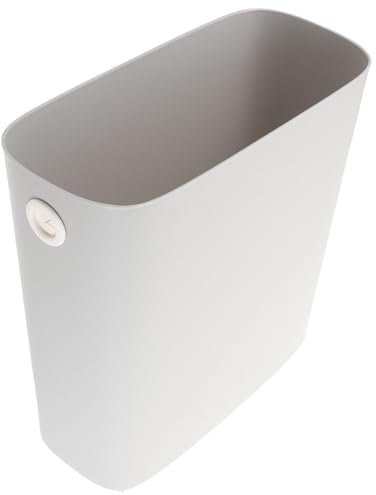 Luxshiny Bote De Basura Slim Diseño Minimalista Para Cocinas y Oficinas Recipiente De Plástico Para Espacios Reducidos Cálido Fácil De Limpiar