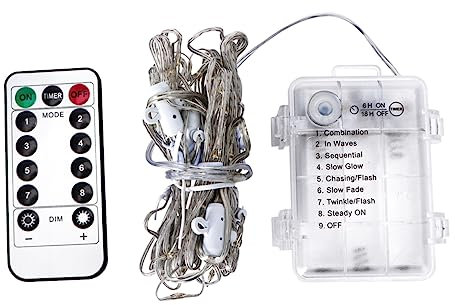 COOLHIYA 1 Satz Regenschirm Lichterketten Astetische Raumdekoration Gartenbedarf Outdoor-dekor Zelt Lichter Regenschirm-dekor Gartendekoration Gartenbeleuchtung Weiß Plastik Wasserdicht