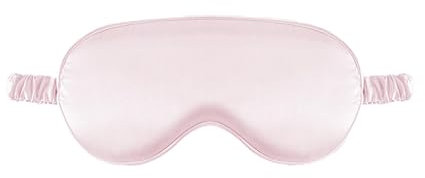 Seiden Schlafmaske, Augenmaske aus echter natürlicher reiner Seide mit verstellbarem Riemen, Augenmaske zum Schlafen, Verdunkelung Schlafbrille für Reisen, Zuhause, Büro