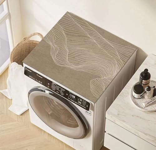 Secadora Protector Cubierta Superior Antideslizante， Secadora Para La Parte Superior Con Tapetes，Cubierta Superior Para Lavadora，Suave, recortable para lavadoras R,40x40cm