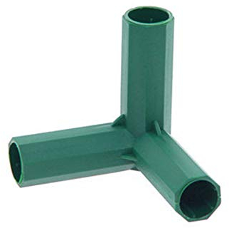16mm Gewächshaus Eckverbinder, Gewächshaus Rahmen Verbindungsstücke, Verbindungsstücke für Gewächshaus Rahmen, geeignet für Garten Rahmen, Traubenspalier, Schuppen (B)