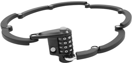 Faltschloss mit Halterung Fahrradschloss Schlüssel Lang 85cm Fahrradschloß Sicherheitsstufe Level 10 Fahrrad Faltschloß für Mountainbike/Rennrad | Schwarz | 12 * 6 * 4.5cm |