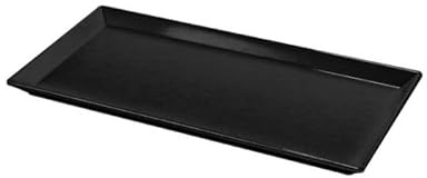 EFAY Vassoio rettangolare nero Velocity in melamina cm 35x24