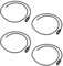 Multibros 4 Stück elastische Befestigungskordel 100 cm – mit Schnellverschluss – verstellbar – Ø6 mm – bis 150 cm dehnbar – 70 kg Tragkraft – für Camping, BAU, Outdoor, Zeltstangen