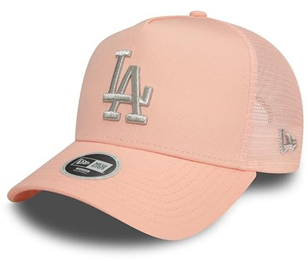 New Era Los Angeles Dodgers Berretto da Camionista Donna Ragazze Regolabile Maglia Baseball MLB Rosa