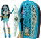 Monster High Skulltimate-Secrets-Set aus Puppe und Accessoires, Hauntlywood Mysteries Frankie Stein mit zauberhaftem Kleiderschrank und über 19 modischen Überraschungen wie Puppenkleidung, JBG81