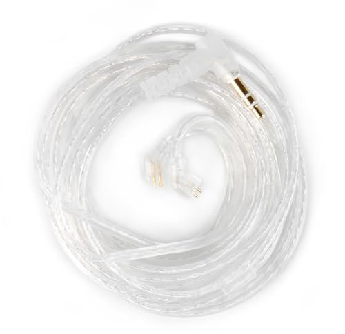 CCZ UP01 Plus 5N OFC Replacement Earphone Extension Cable - 2 Meter Length, TFZ Pins for KBEAR KS1/KS2/Storm/Flash/Lark, Melody/BC02 (TFZ 3.5MM, without Mic)