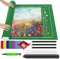 Ainiv Puzzlematte Puzzlerolle Aufbewahrungrolle, Puzzle Roll Storage Mat, Tragbare Puzzles Matte Puzzleunterlage Jigsaw Mat Teppich für bis zu 3000 Teile Puzzelteppich Mat Aufbewahrung mit 6 Sortierer