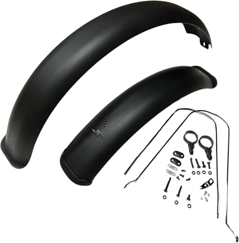 Fat Bike Schutzblech-Set für vorne und hinten, für Fat Tire Bike Wings, vollständige Abdeckung, Set für 66 x 12,7 cm breite Reifen