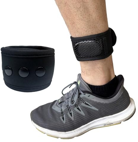 AMMKRO Weiches, verstellbares Knöchelband mit Netztasche, kompatibel mit Fitbit Ace 3/Alta/Sense 2/Inspire 3/Charge 6/Runlio/Samsung Galaxy Fit3/Fitvii Fitness-Tracker (27,9 cm)