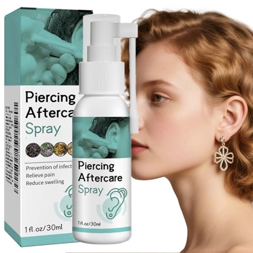 Piercing Cleaning Solution - Cleaning Aftercare Fluid For Ear, Sterile Saline, Saline Solution