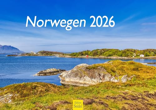 Edition Seidel Premium Kalender Norwegen 2026 Format DIN A3 Wandkalender Skandinavien Oslo Trondheim Bergen Gletscher Küstenfjorde Nordlichter Polarlichter