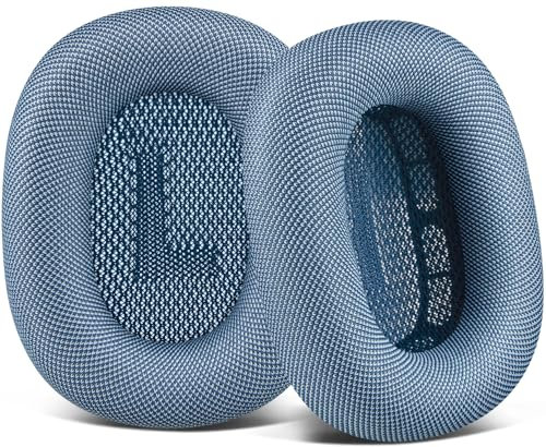 SOULWIT Ersatz Ohrpolster für AirPods Max Over-Ear-Kopfhörer, Ersatzpolster Polster mit strapazierfähigem Mesh-Stoff, weicherem Schaumstoff