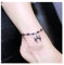 Tatouages ​​temporaires dessinés à la main, nœud noir et blanc, bracelet de cheville, tatouages ​​temporaires imperméables et durables