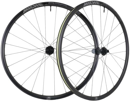 MICHE Reflex DX Tubeless Laufradsatz, 622-19C, schwarz, kompatibel mit Shimano HG Kassetten
