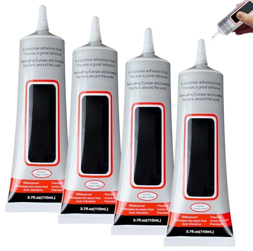 HIULLEN 4 Stück Handy Display, 110ML Universal Displayauf für Smartphone Display Rissreparatur für Holz,Glas,Stoff,Keramik,Metall