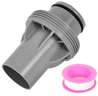 HINAYOSAN Schwimmbad-Befestigung, Skimmer-Adapter mit Schlauch, kleines Sieb für Pool-Ersatz, Gewinde