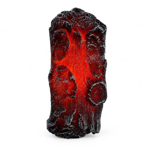 SUPVOX LED Fireplace Logs: Battery Operated Fake Fire Decor for Home | LED artificial fireplace logs with realistic flame effect, creating a cosy atmosphere for home and Christmas decoration