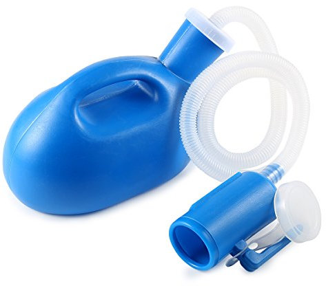BESTOOL Urinflasche für Herren 2000 ml Tragbares Töpfchen Flasche für Krankenhaus Camping Auto Reise WC Urinal (Blau)
