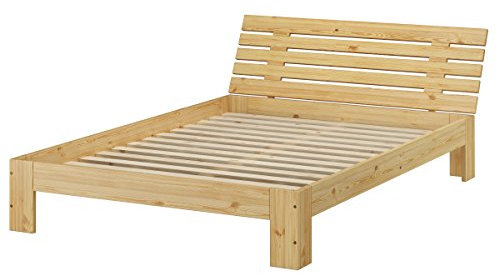 Erst-Holz® Französisches Bett 140 x 200 cm Kiefer massiv mit Rollrost 60.67-14-Tina