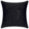 PAD - Elegance - Samt Kissen, Zierkissen, Kissenhülle - 50 x 50 cm - Farbe: Schwarz - ohne Füllung