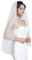 BEAUTELICATE Schleier Brautschleier Braut Hochzeit Softtüll Weiß Ivory Lang Kurz Ellbogenlang Mit Metall Kamm 1 Schicht V67 - Ivory/Cream - Gr. Ellenbogen länge:70cm