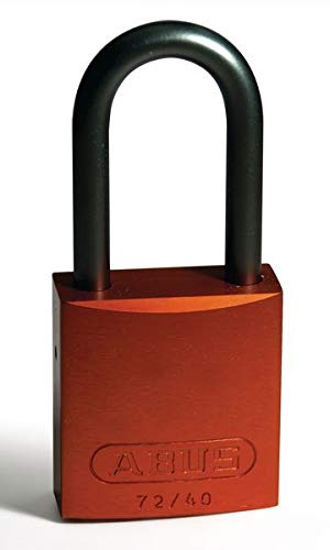 Aluminium-Vorhängeschloss Mit Aluminium-Schäkel, 40mm x 89mm x 19mm, Orange
