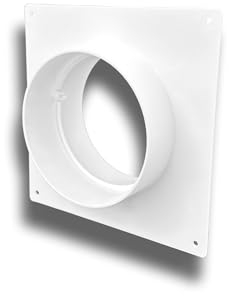 K-TECH-PRO Wandanschluss rund PVC Lüftung Abluft Zuluft System Ø 100