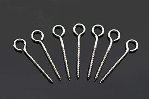 Tigofly 100 Stück 25 mm Schrauben Edelstahl Stecker Hardware Jerk-Köder Köder Herstellung DIY Angelköder