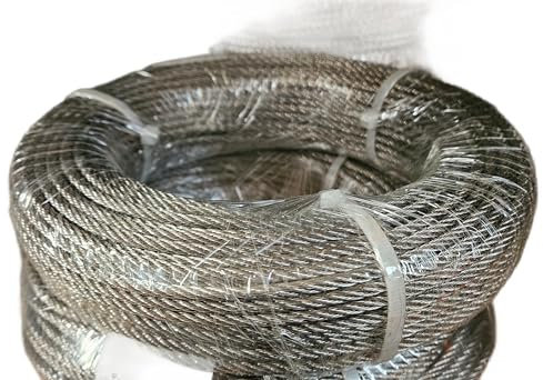 1mm 1.5mm 2mm 3mm 4mm 5mm 6mm 8mm Stainless Steel Wire Rope Cable Rigging Extra ASIN 316 A4 Marine Grade (Length: 50m, Diameter: 1.5mm)
