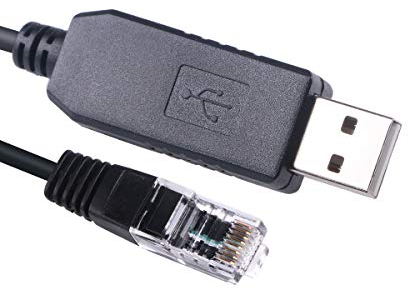 Green-utech Skywatcher Goto Upgrade Control EQMOD Kabel Teleskop ASCOM für HEQ5pro AZEQ5 AZEQ6 EQ6-R Asiair Synscan Goto USB auf RJ45 (1,8 m, Halterung mit RJ45F)
