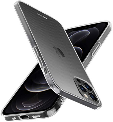 STILGUT Cover kompatibel mit iPhone 12 & iPhone 12 Pro (6.1) Clear Case, TPU Hülle, Handyhülle, TPU Case, stoßfeste & Flexible Hülle, transparent