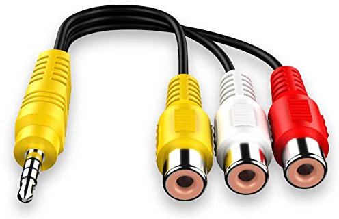 Adattatore Cavo Audio 3,5 Mm A 3 RCA - Connettore AV Componente Video per TV TCL