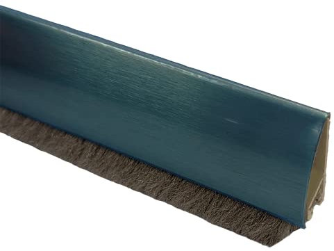 Ellen Door Bottom Seal, Stainless Steel Trim, Interior Doors, 1M, (Brush Seal)