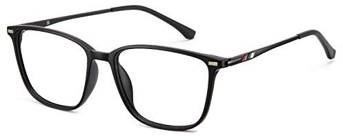 Cyxus Blaulichtfilter Brille Brillenfassung Vintage Retro Stil für PC TV Tablet Unisex (8208 Matt-Schwarz)
