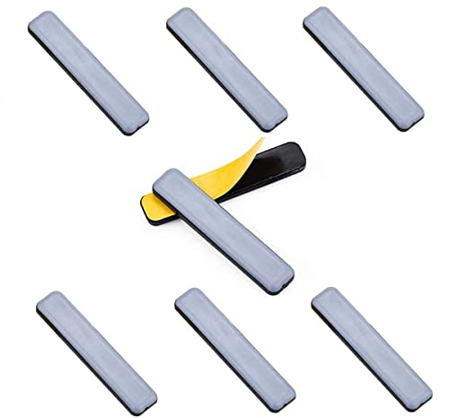 Uni-Fine 8pcs 15 x 75 mm Patins en téflon Autocollants Patins Robustes en téflon Autocollants pour Meubles, Tapis, Surface de Glissement PTFE pour Un déplacement Facile des Meubles Lourds